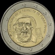 *2 Euro Francúzsko 2012, 100. výročie narodenia Abbé Pierre - Kliknutím na obrázok zatvorte -